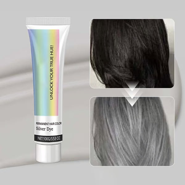 ✨2-in-1 Natural Extract Silver Hair Dye – Long-Lasting Radiance and Shine