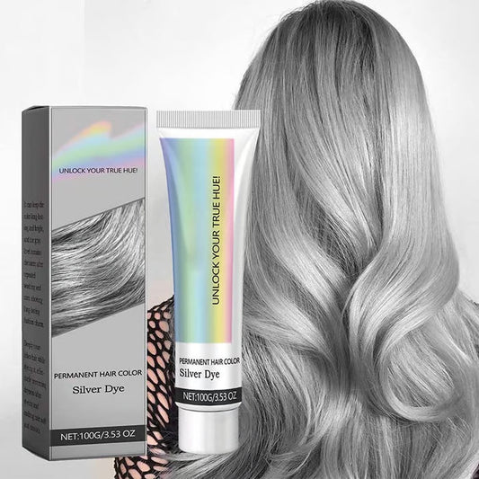 ✨2-in-1 Natural Extract Silver Hair Dye – Long-Lasting Radiance and Shine